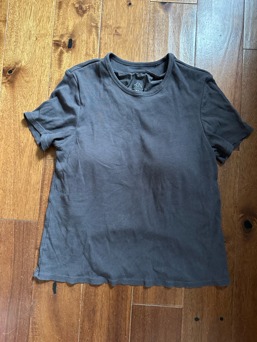 Klassy Network Men's Charcoal Crew Neck Short Sleeve Tee